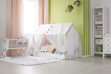 Decorated baby room