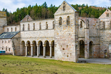 Fototapeta na wymiar Monastery ruins in Paulinzella in Thuringia Germany