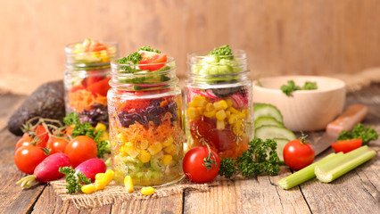Fototapeta na wymiar health food, vegetable salad