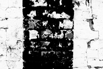 Brick texture with scratches and cracks