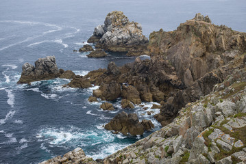 Fototapeta na wymiar Cap Sizun Pointe du Van Bretagne Steilküste