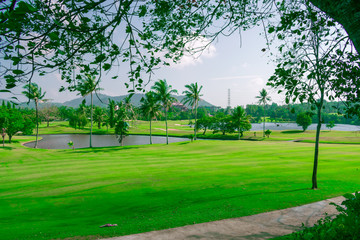 Golf course view point