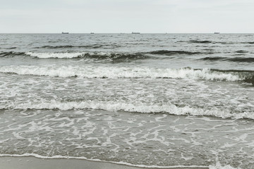 cold dramatic seascape