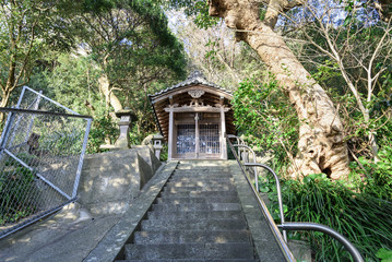 諏訪神社　葉山　階段