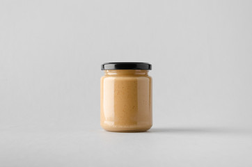 Peanut / Almond / Nut Butter Jar Mock-Up - obrazy, fototapety, plakaty