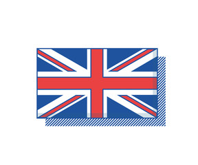 England flag vector. Trendy design