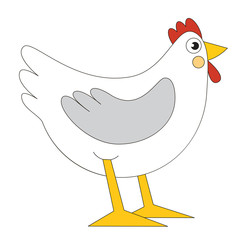 Cartoon outlined object.