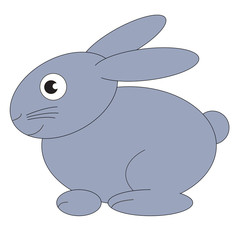 Cartoon outlined object.