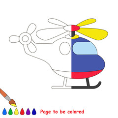 Machine. Half page to be colored.