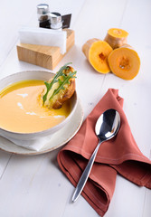 Pumpkin cream soup