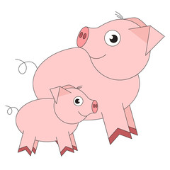 Cartoon outlined object.