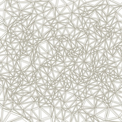 Geometric black and white ornament generated by random triangles