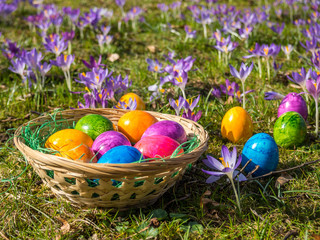 Korb mit Ostereier