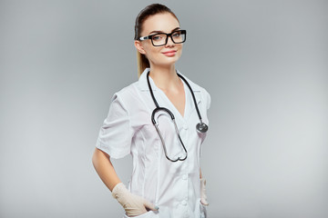 Attractive female doctor