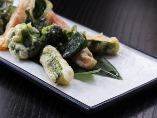 Vegetables in tempura