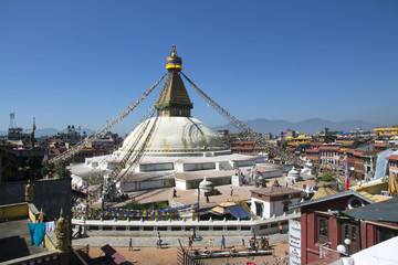 Stupa of Buddhist Temple in Nepal
