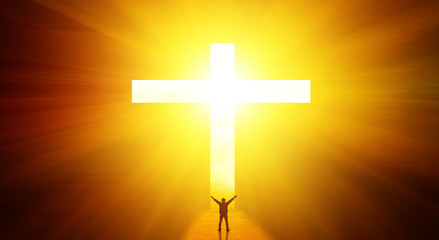 Ideas concept of religion is the way to salvation in Christ.