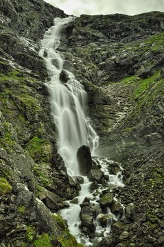 Fototapeta Waterfall in Trollstigen, Norway 2013