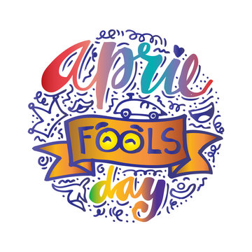 April Fools Day Lettering 