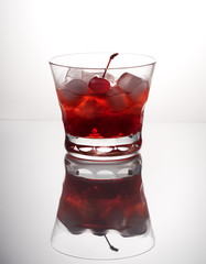 A glass of non-alcohol cocktail