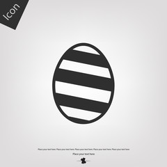 Easter egg vector icon