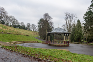 Uk Park with Bandstand