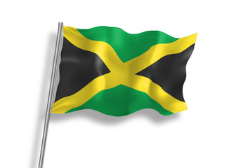 Drapeau de Jamaïque en qualité vectorielle 