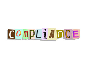 Fototapeta premium Compliance Paper Letters