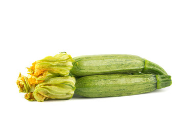 Zucchine con fiore