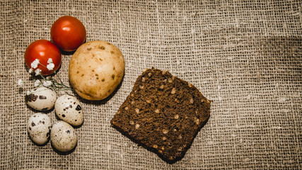 Easter eggs on a beautiful background.