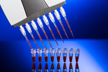 Multi Pipette and 96 well plate