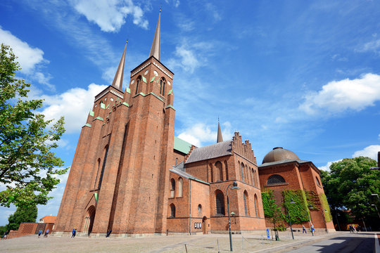 Dom Von Roskilde Auf Seeland In Dänemark 