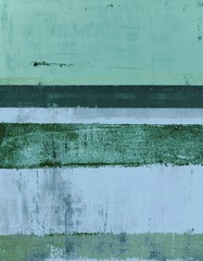 Zielone i niebieskie malarstwo abstrakcyjne - 140514227