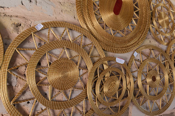 JALAPAO, BRAZIL - JANUARY 2017 - Craft store of products of typical Capim Dourado on january 6th, 2017. Mumbuca Community, Jalapao State Park, Tocantins, Brazil.