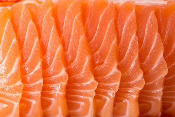 salmon sliced