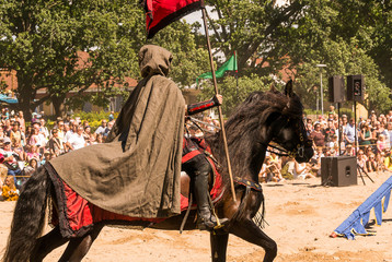 Wadkoping Orebro Sweden Juli 2016 mediaval fair with market and nights reenactment