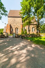 Old Church in the historic Gamla Uppsala, Sweden