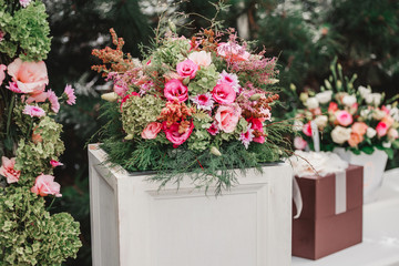 Bouquet of flowers, Wedding decoration, hand made.