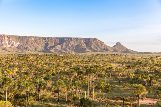 Sight of the Espirito Santo Ridge in Jalapao - Tocantins - Brazil