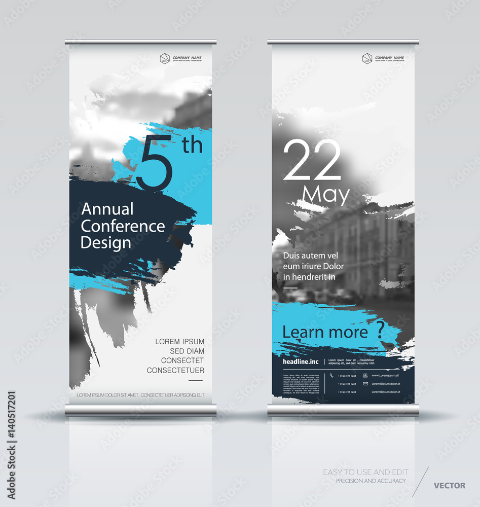 Canvas Prints design of a roll up vertical banner