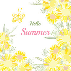 Summer flower composition