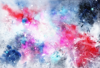 Obraz premium Abstract hand-made watercolor texture. Background for design