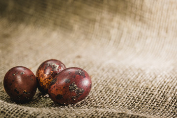 Easter eggs on a beautiful background.