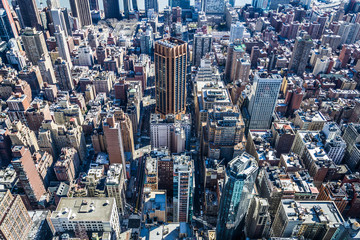 Vista di Manhattan dall'alto.