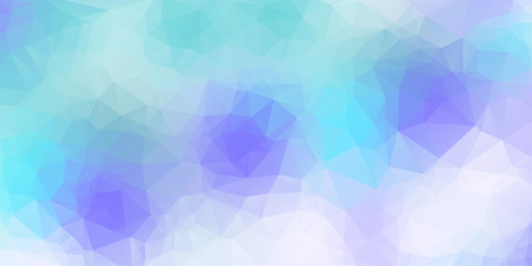 White blue low poly abstract background