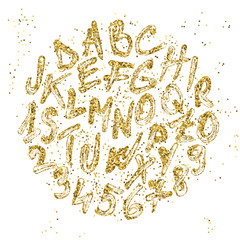 Glitter font