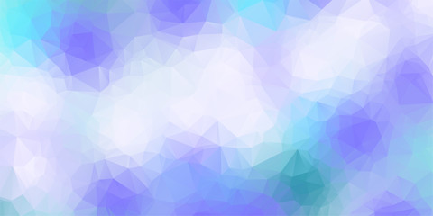 White ligh blue low poly