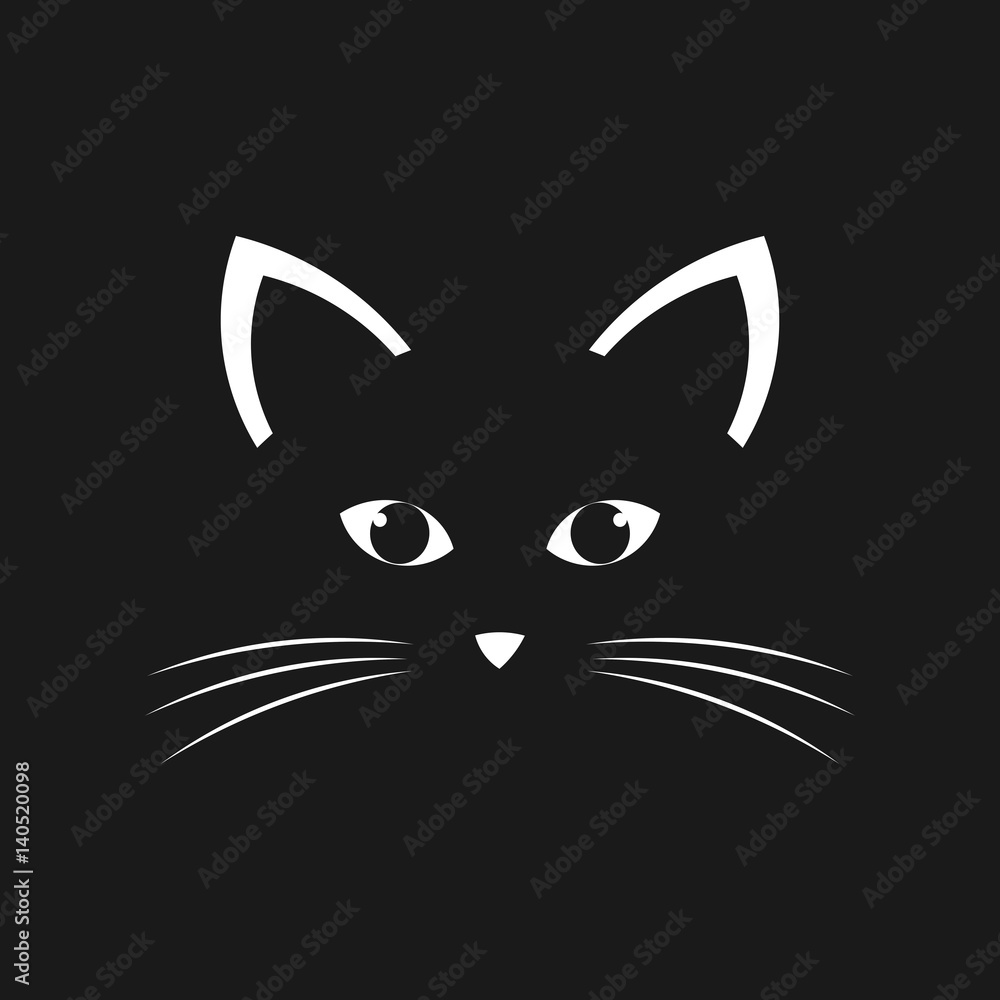 Canvas Prints cat face vector