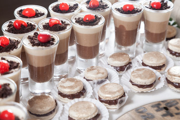 Dessert table for the reception