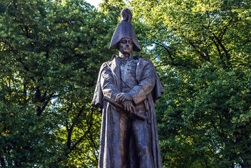 Prince Barclay de Tolly statue in Riga, Latvia